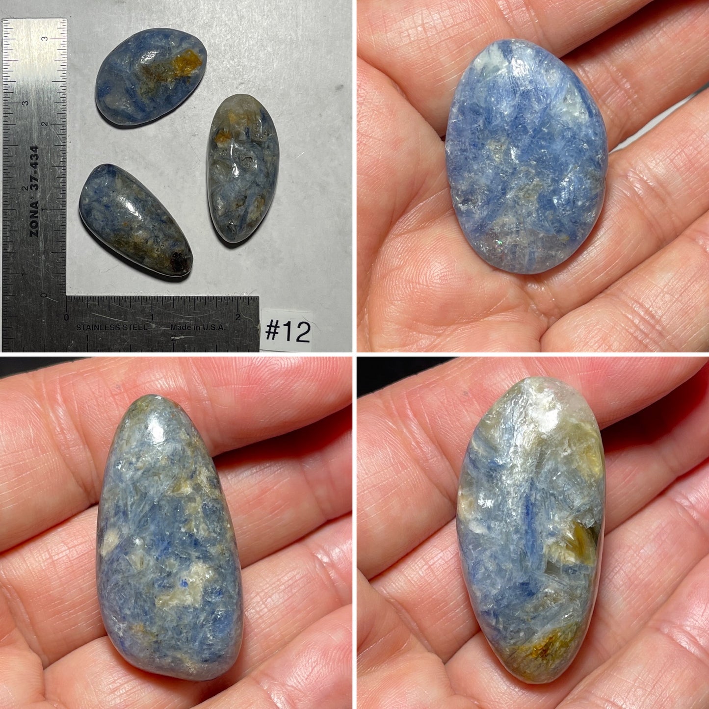 Blue Kyanite Tumbles