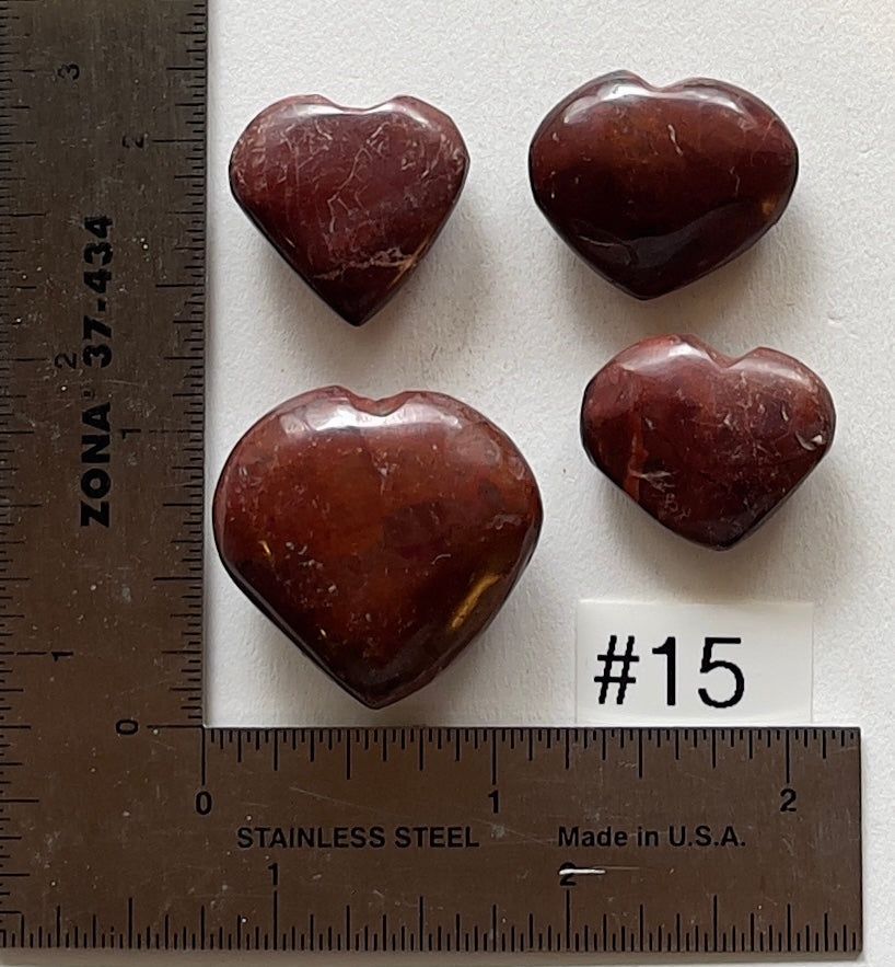 Red Jasper Mini-Hearts