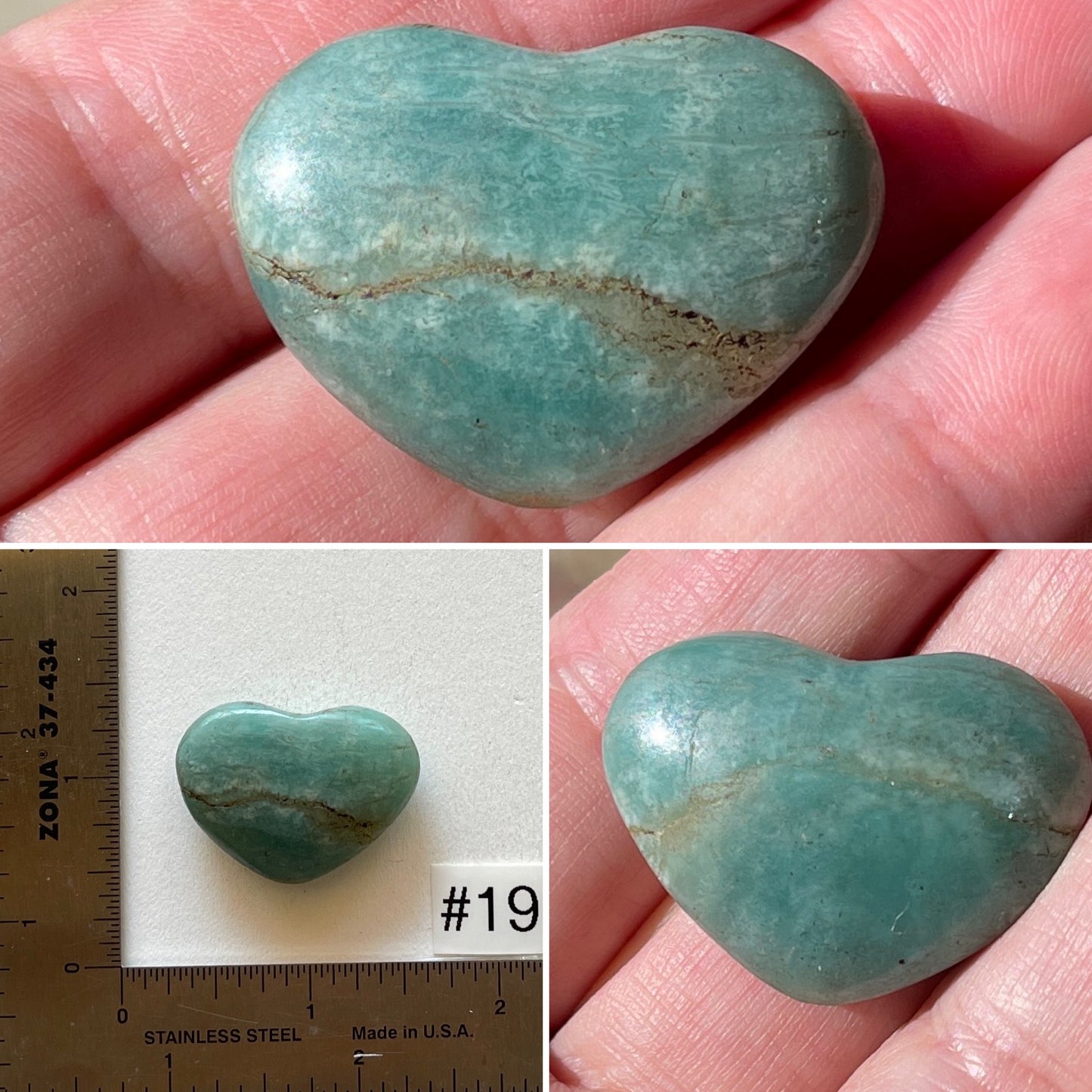 Amazonite Mini-Heart