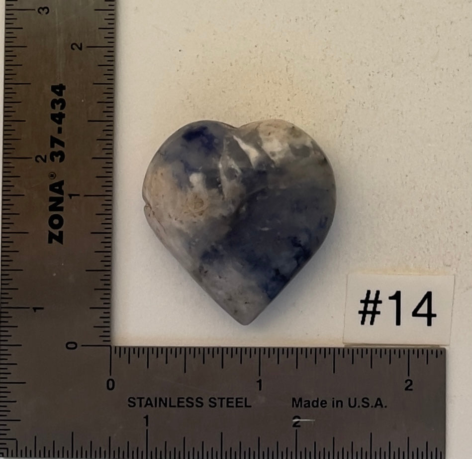 Afghanite Mini-Heart