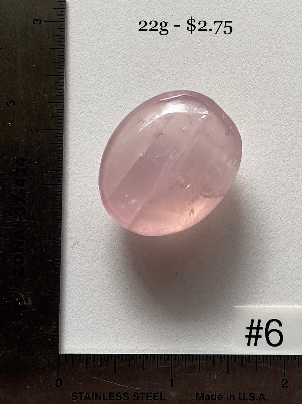 Rose Quartz Pocket Palmstone