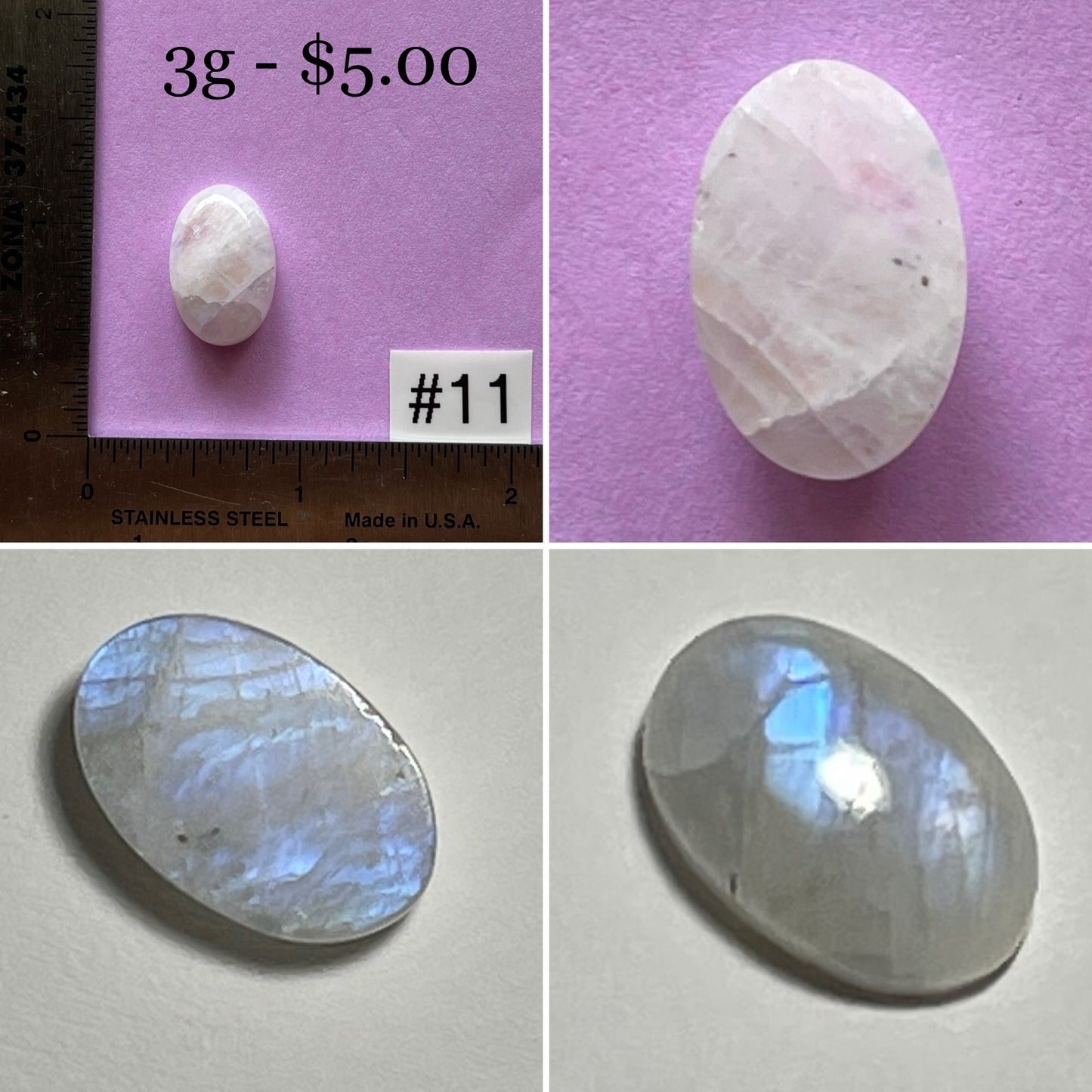 White Moonstone Cabochon