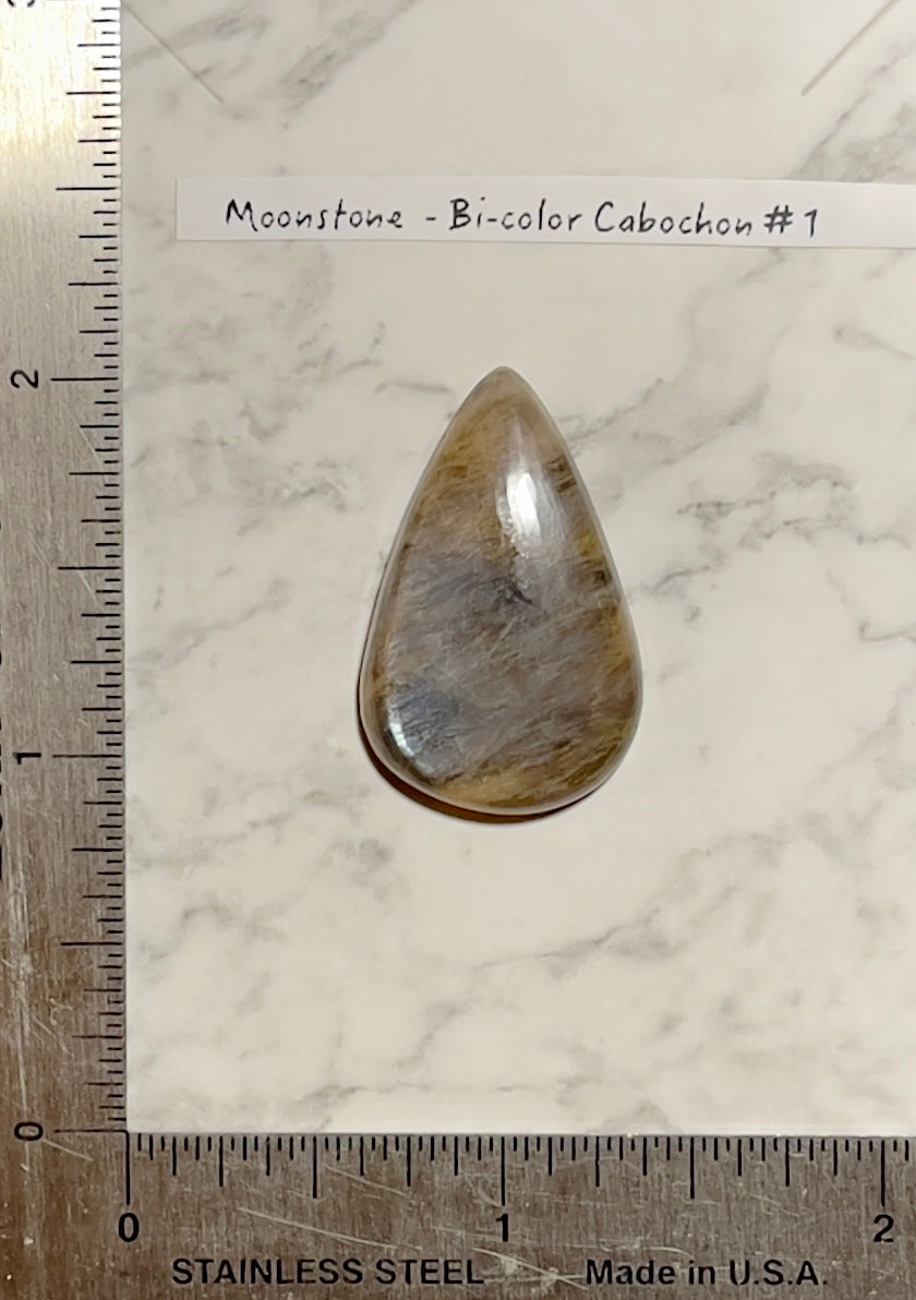 Bi-Color Moonstone Cabochon