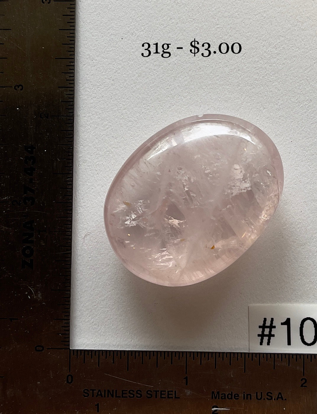 Rose Quartz Pocket Palmstone