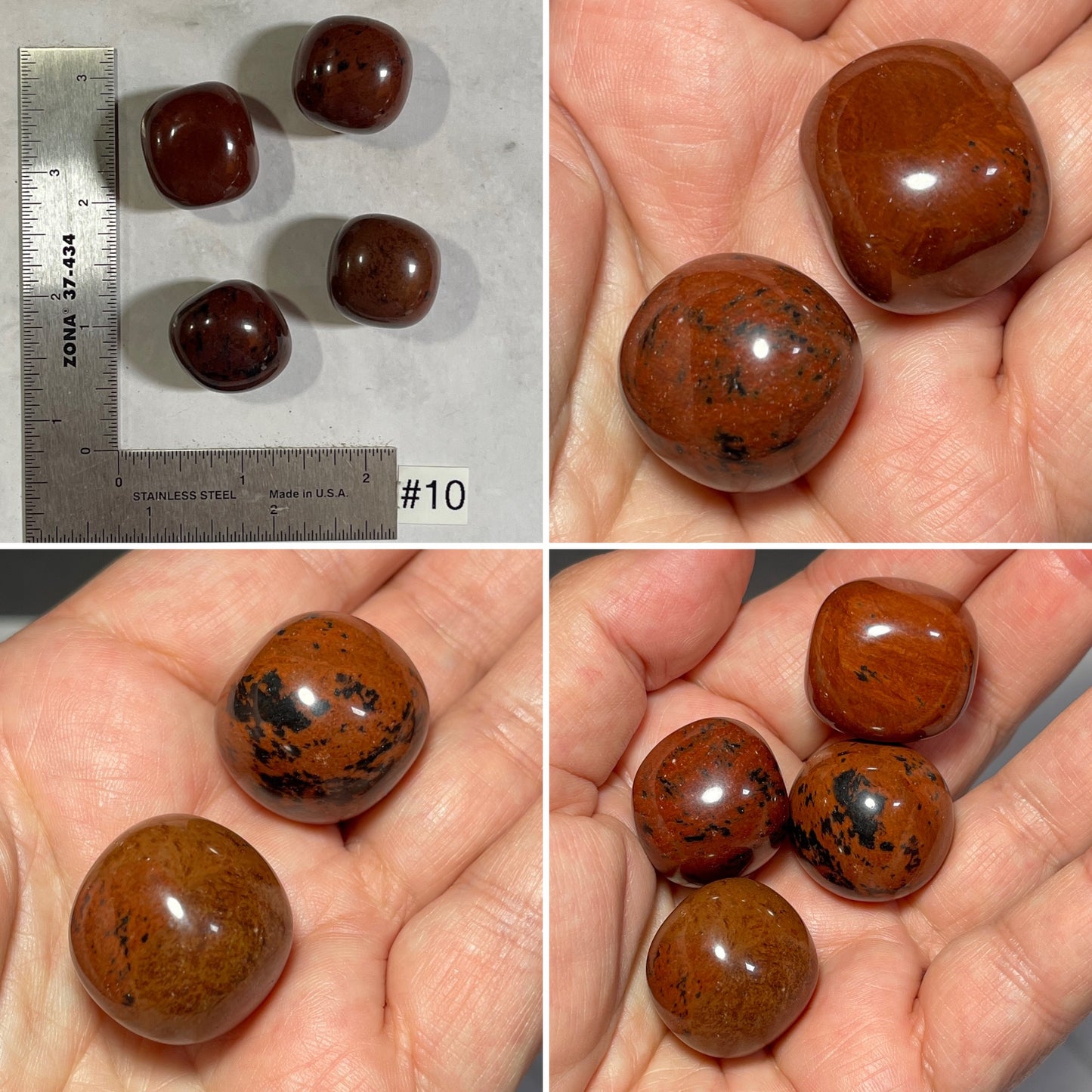 Mahogany Obsidian Tumbles