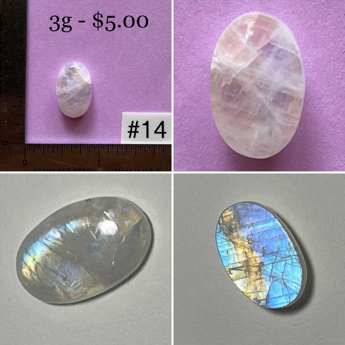 White Moonstone Cabochon