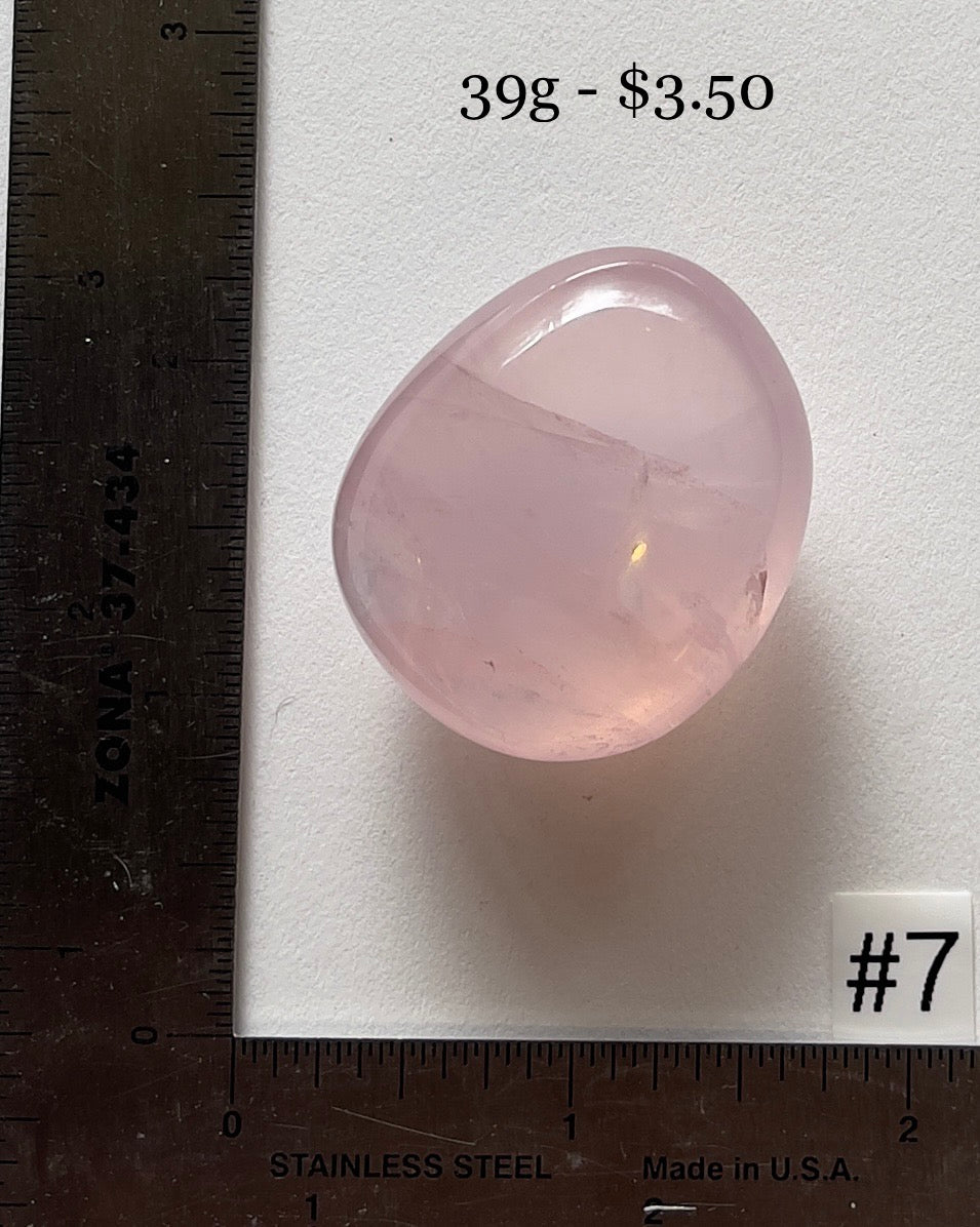 Rose Quartz Pocket Palmstone