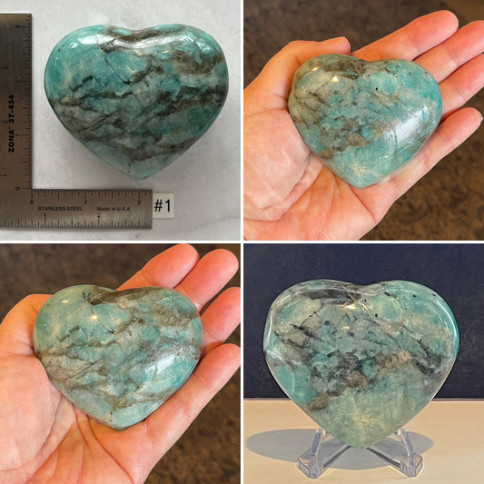 Amazonite Heart