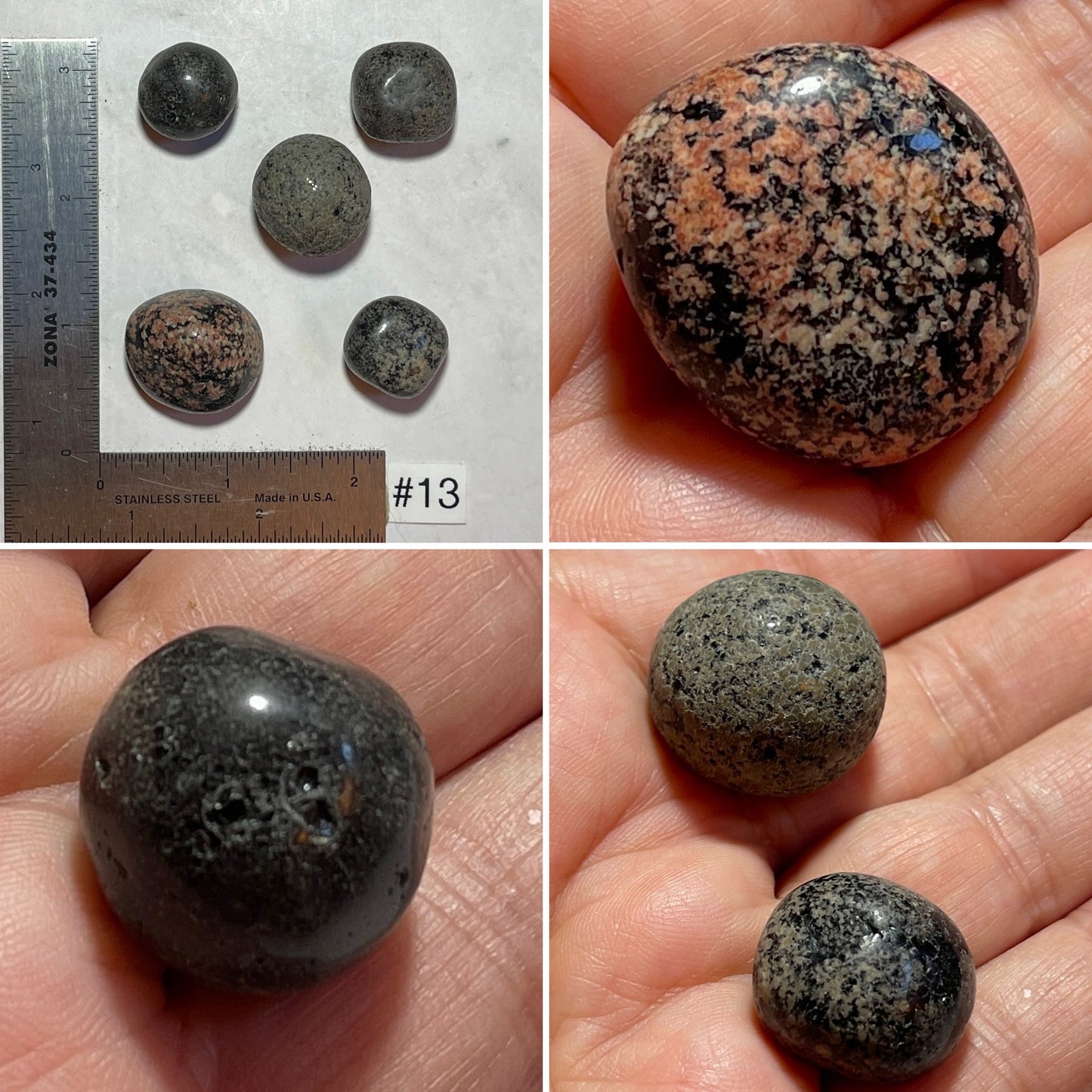 Fireworks Obsidian Tumbles