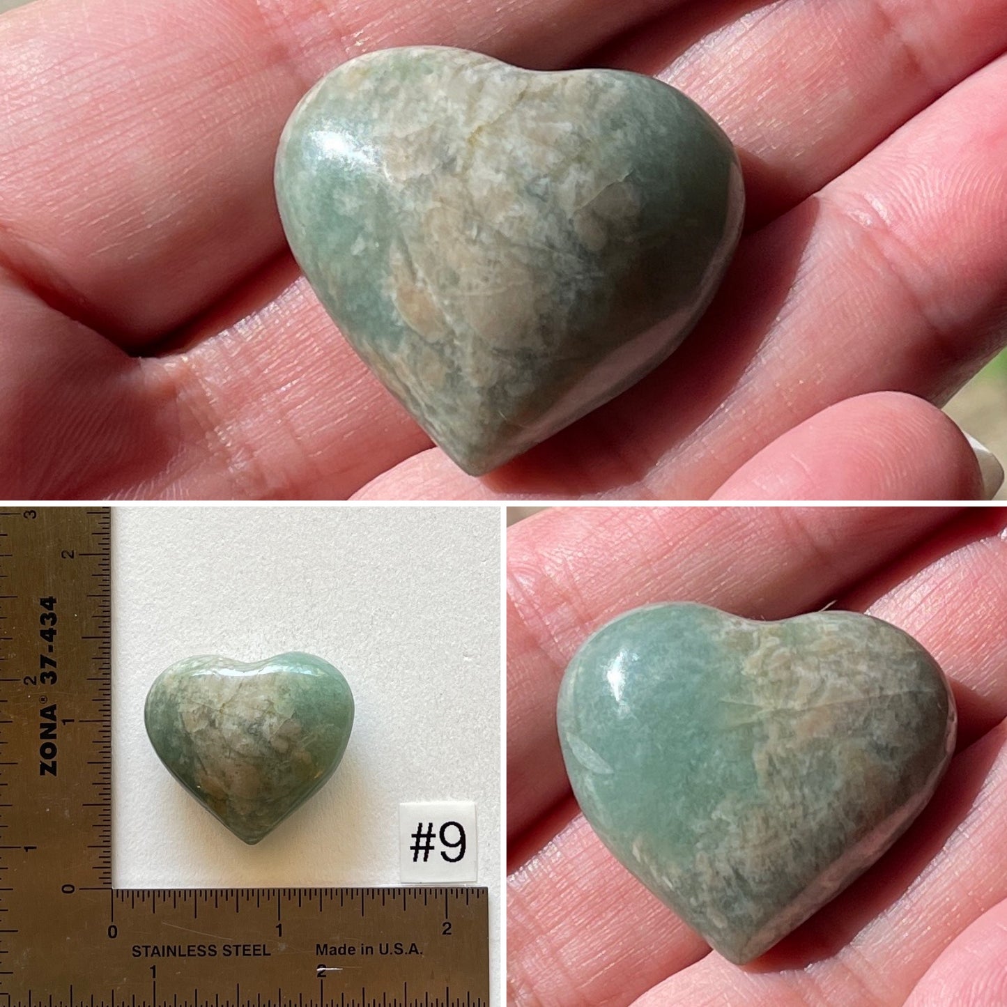 Amazonite Mini-Heart