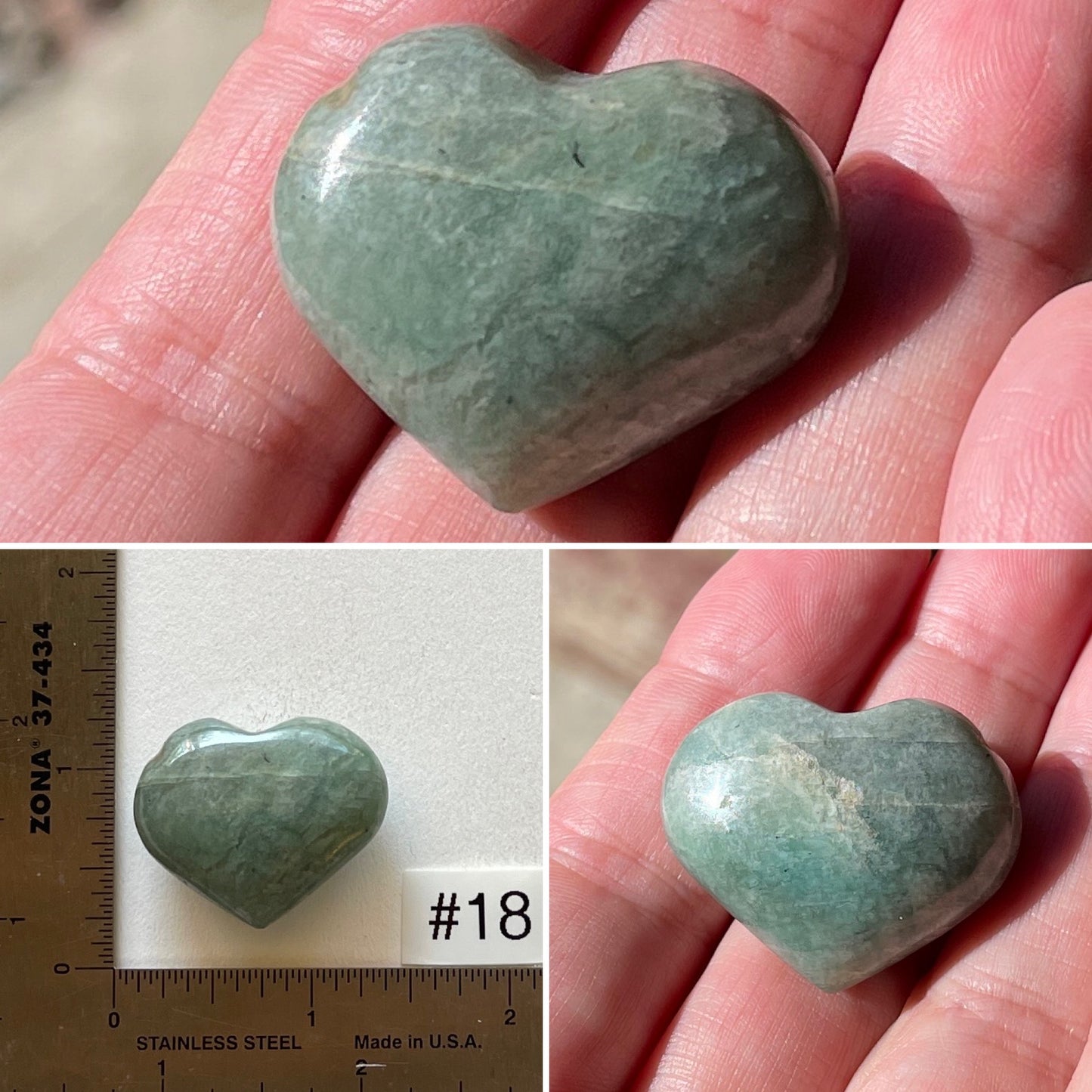 Amazonite Mini-Heart