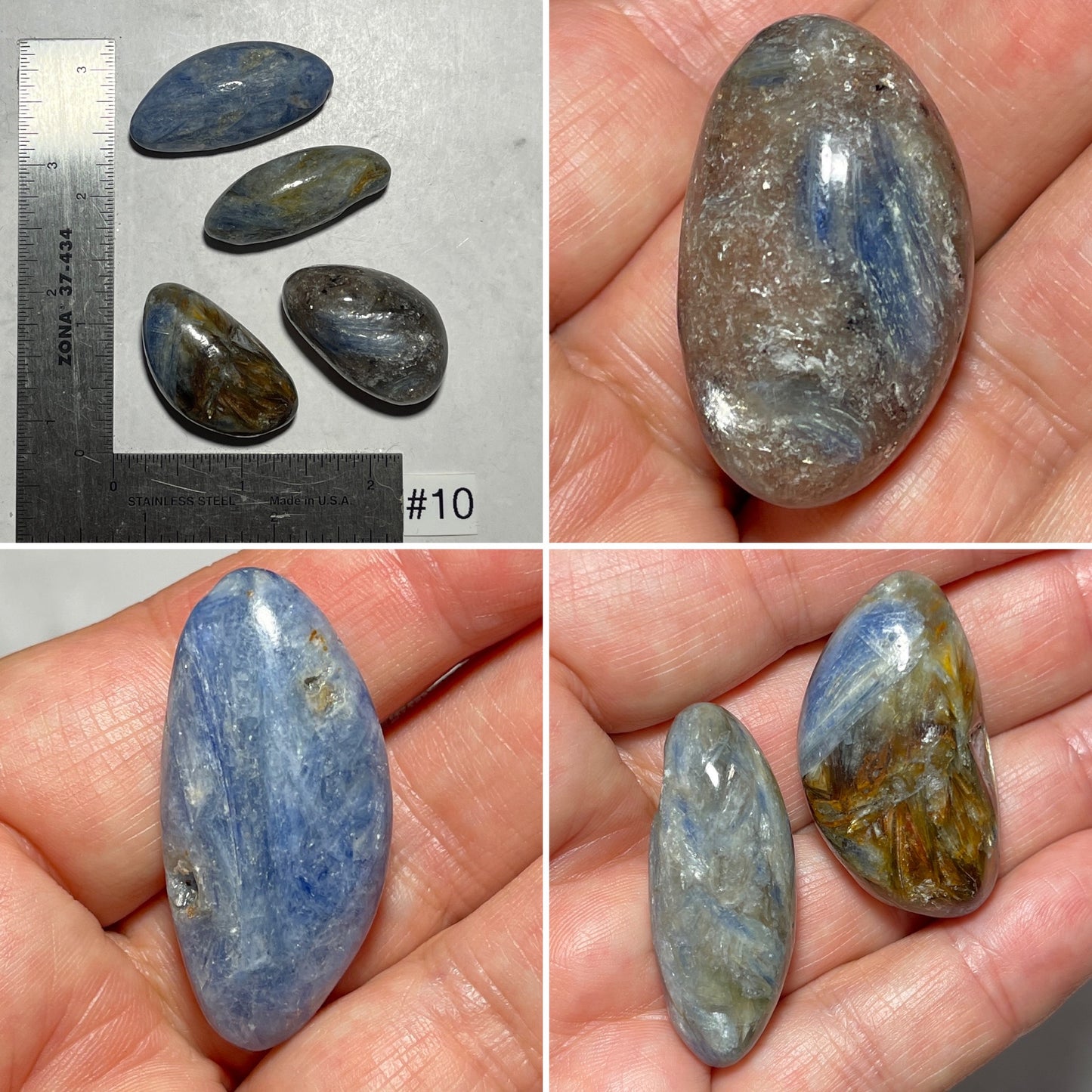 Blue Kyanite Tumbles