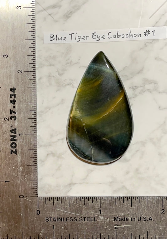 Blue Tiger Eye Cabochon