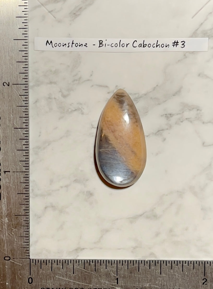 Bi-Color Moonstone Cabochon