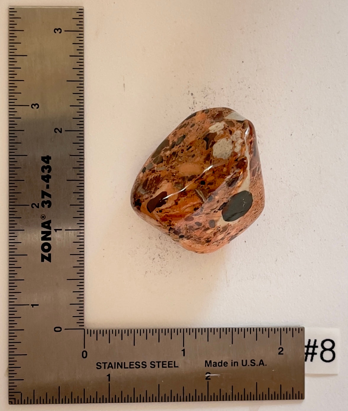 White Brecciated Jasper Tumbles