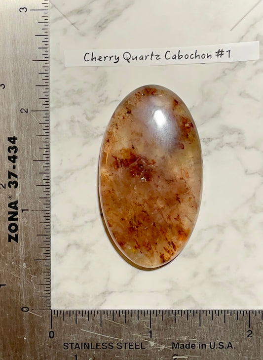 Cherry Quartz Cabochon