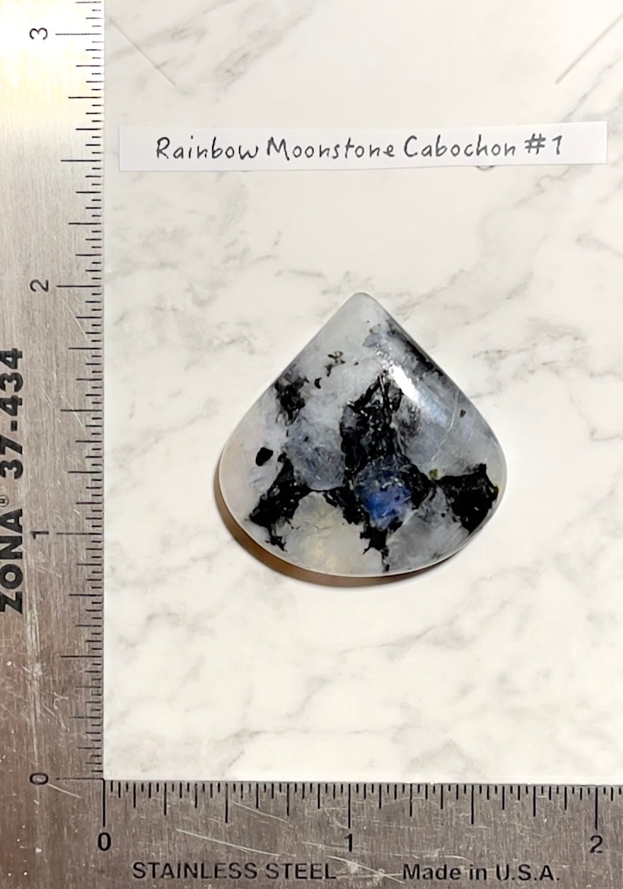 Rainbow Moonstone Cabochon