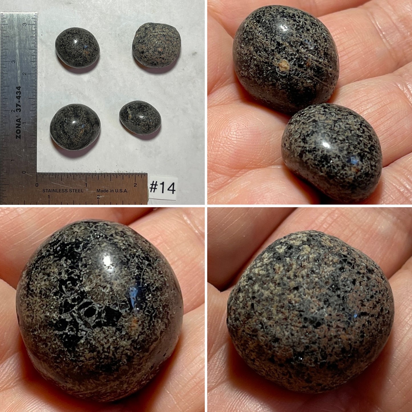 Fireworks Obsidian Tumbles