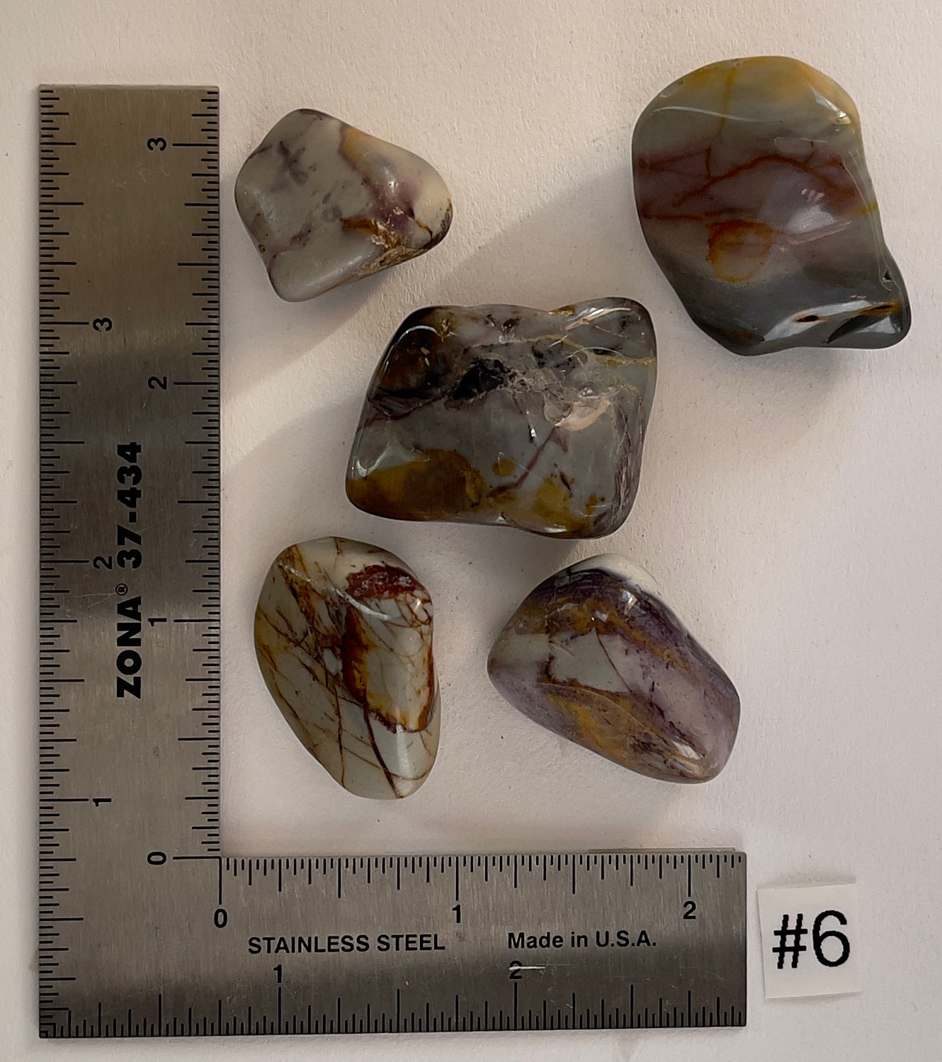 Polychrome Jasper Tumbles