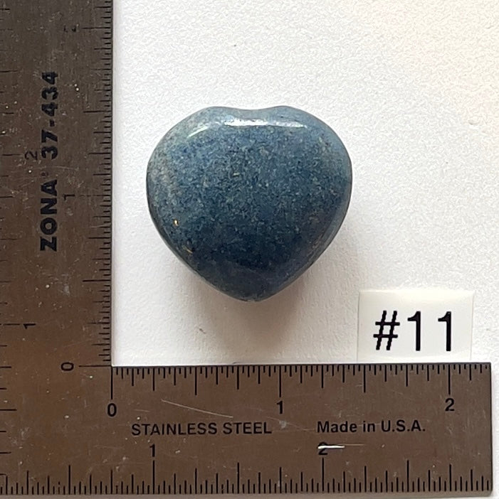 Lazulite Mini-Hearts