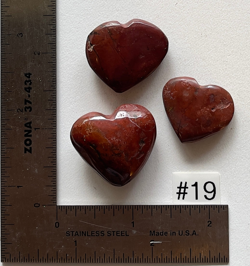 Red Jasper Mini-Hearts