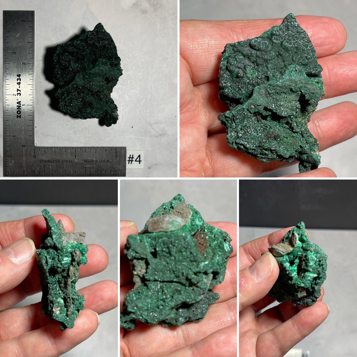 Botryoidal Crystalline Malachite