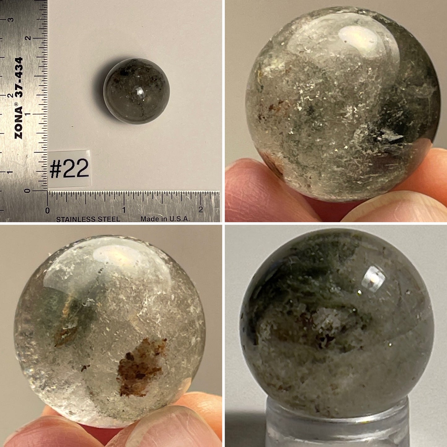 Garden Quartz Lodolite Sphere