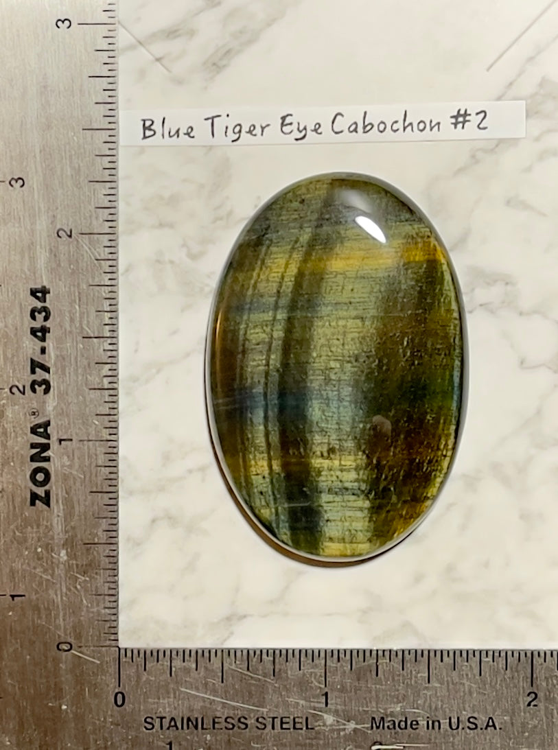 Blue Tiger Eye Cabochon