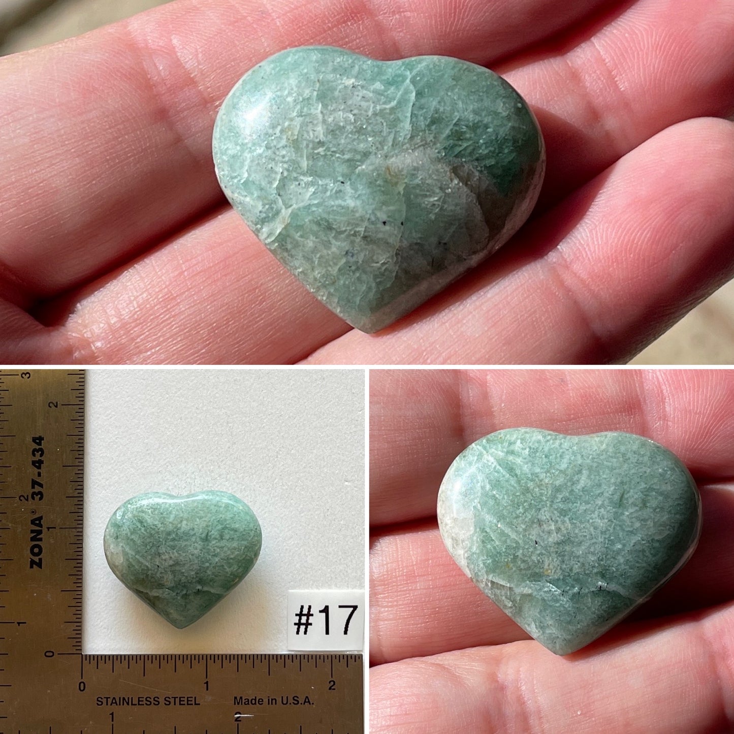 Amazonite Mini-Heart