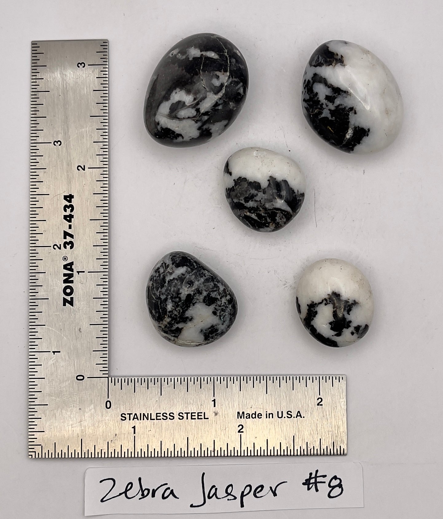 Zebra Jasper Tumbles