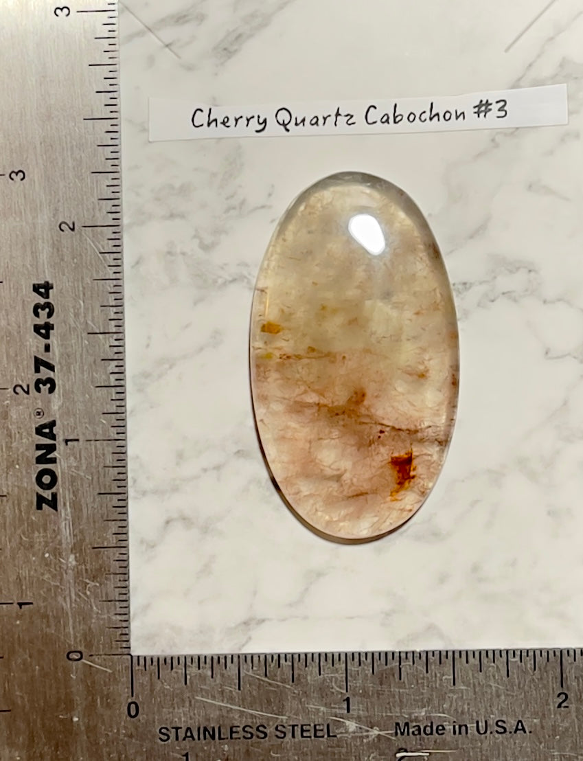 Cherry Quartz Cabochon