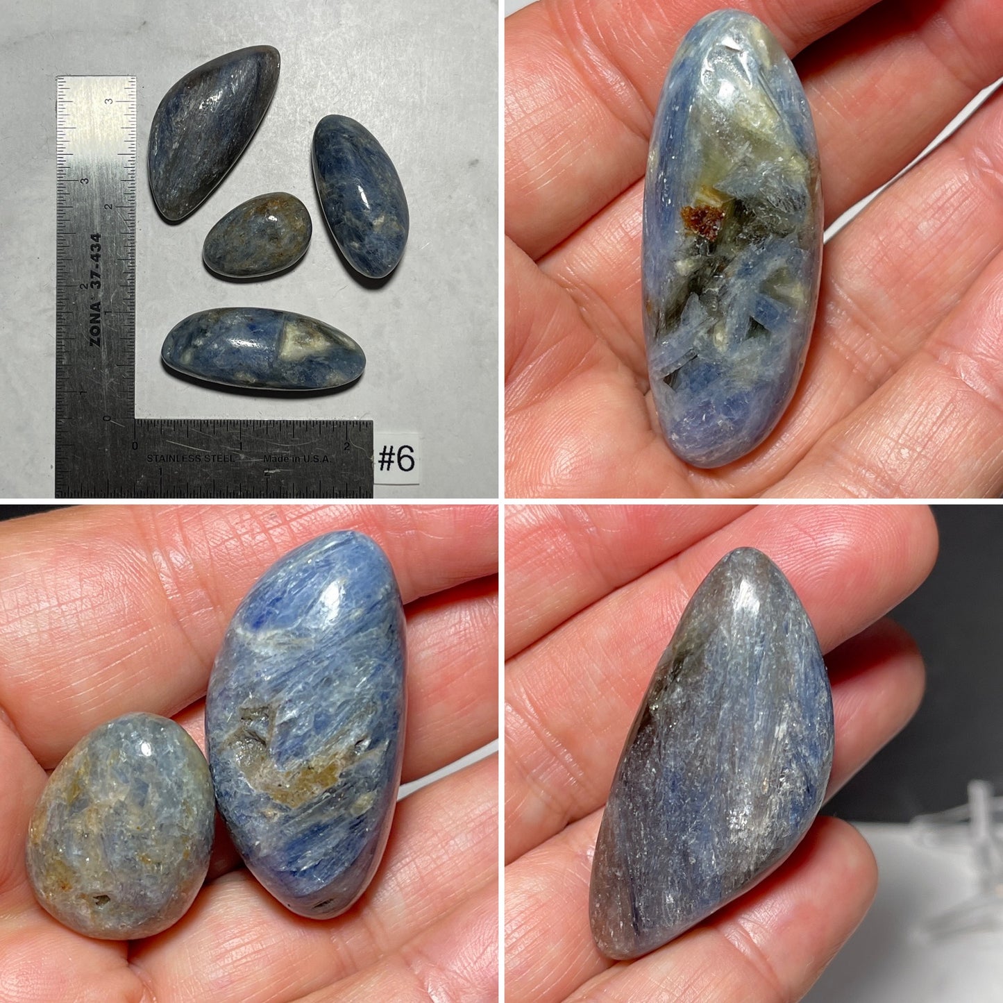 Blue Kyanite Tumbles