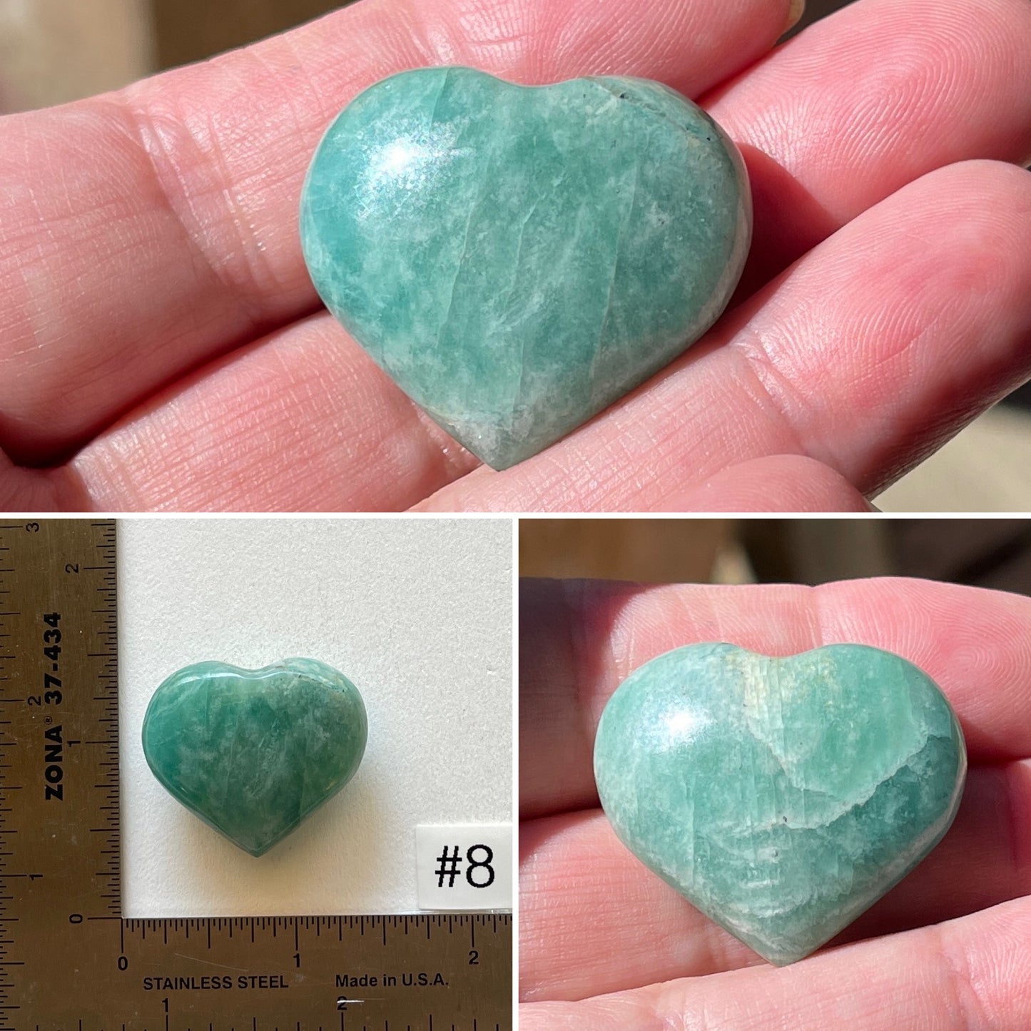 Amazonite Mini-Heart