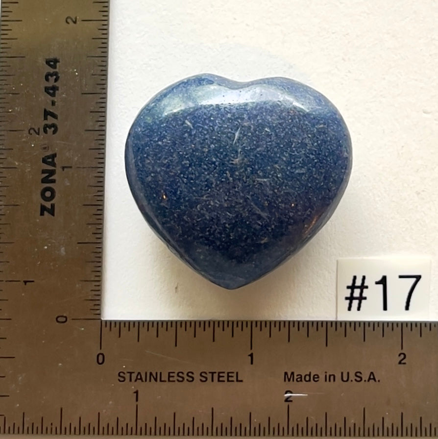 Lazulite Mini-Hearts