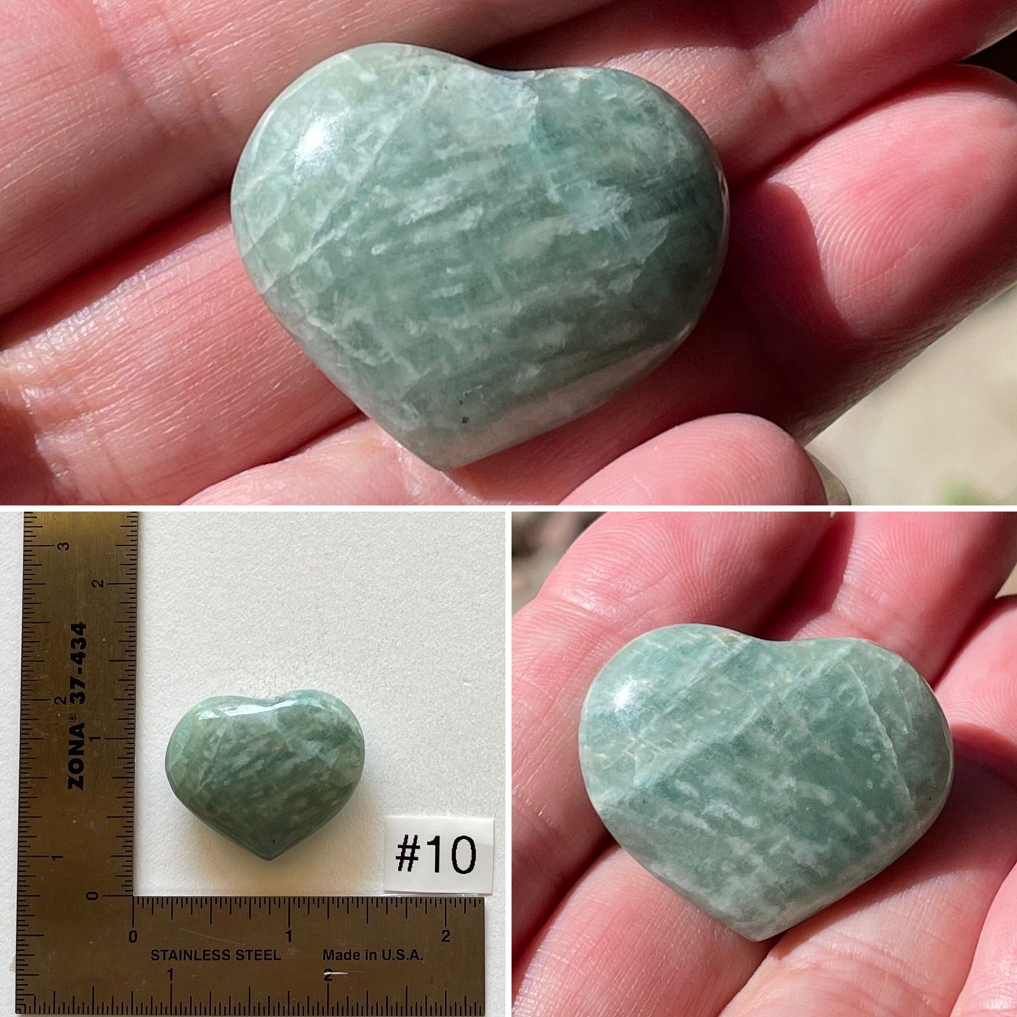 Amazonite Mini-Heart