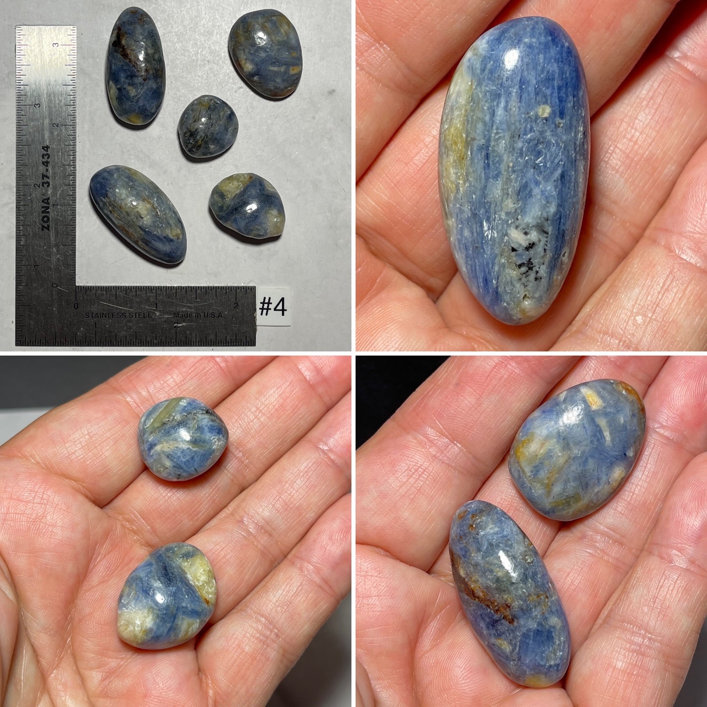 Blue Kyanite Tumbles