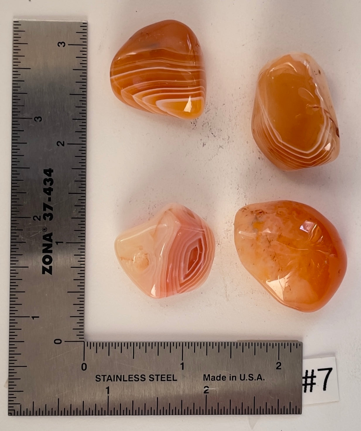 Banded Carnelian Tumbles