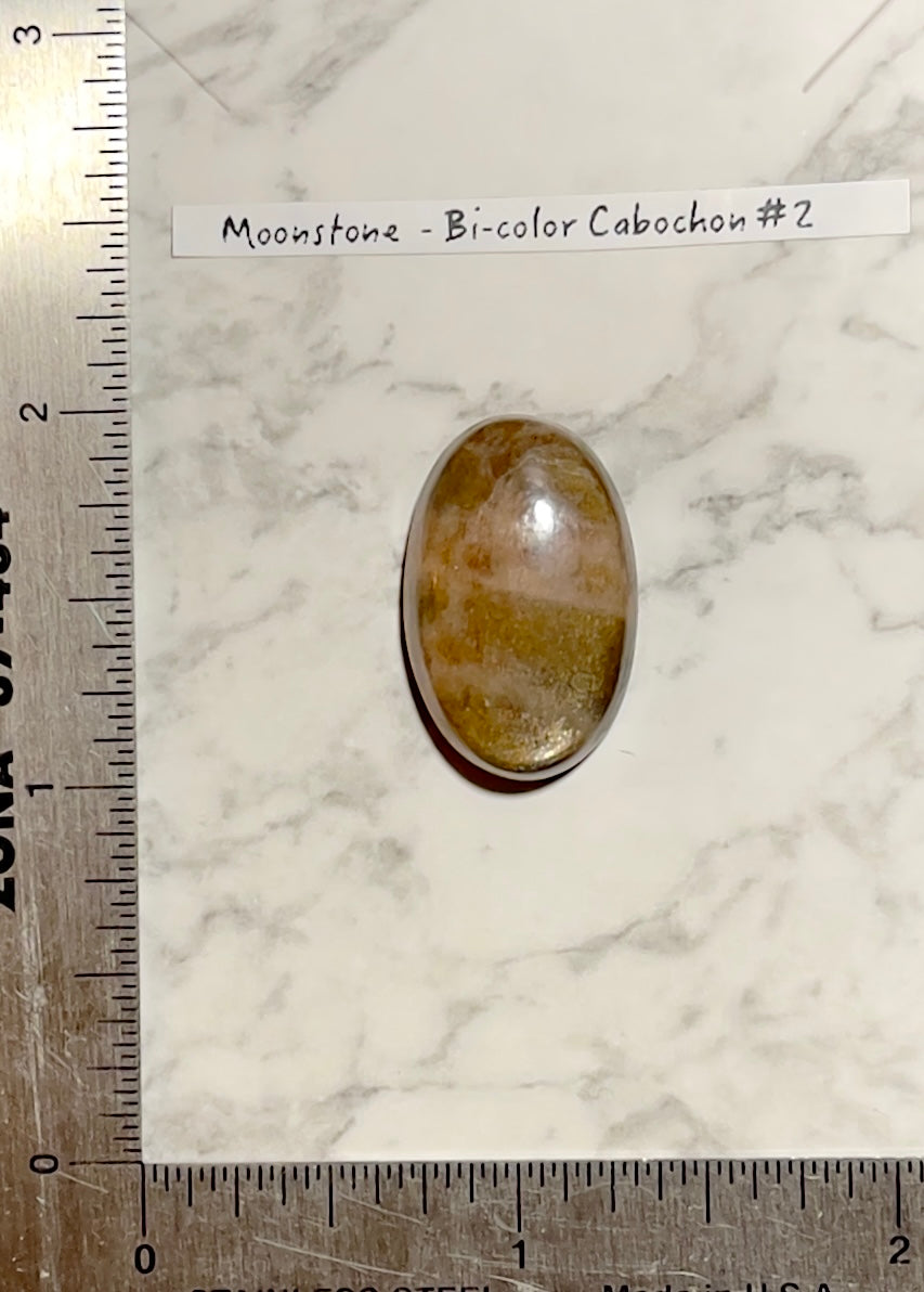 Bi-Color Moonstone Cabochon