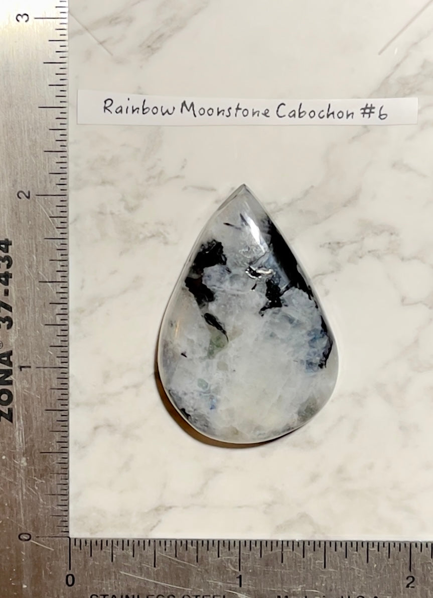 Rainbow Moonstone Cabochon