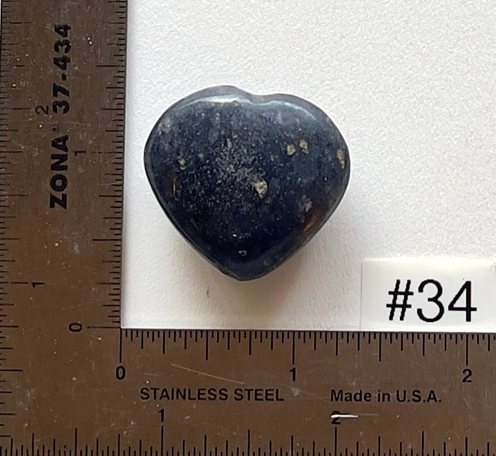 Lazulite Mini-Hearts