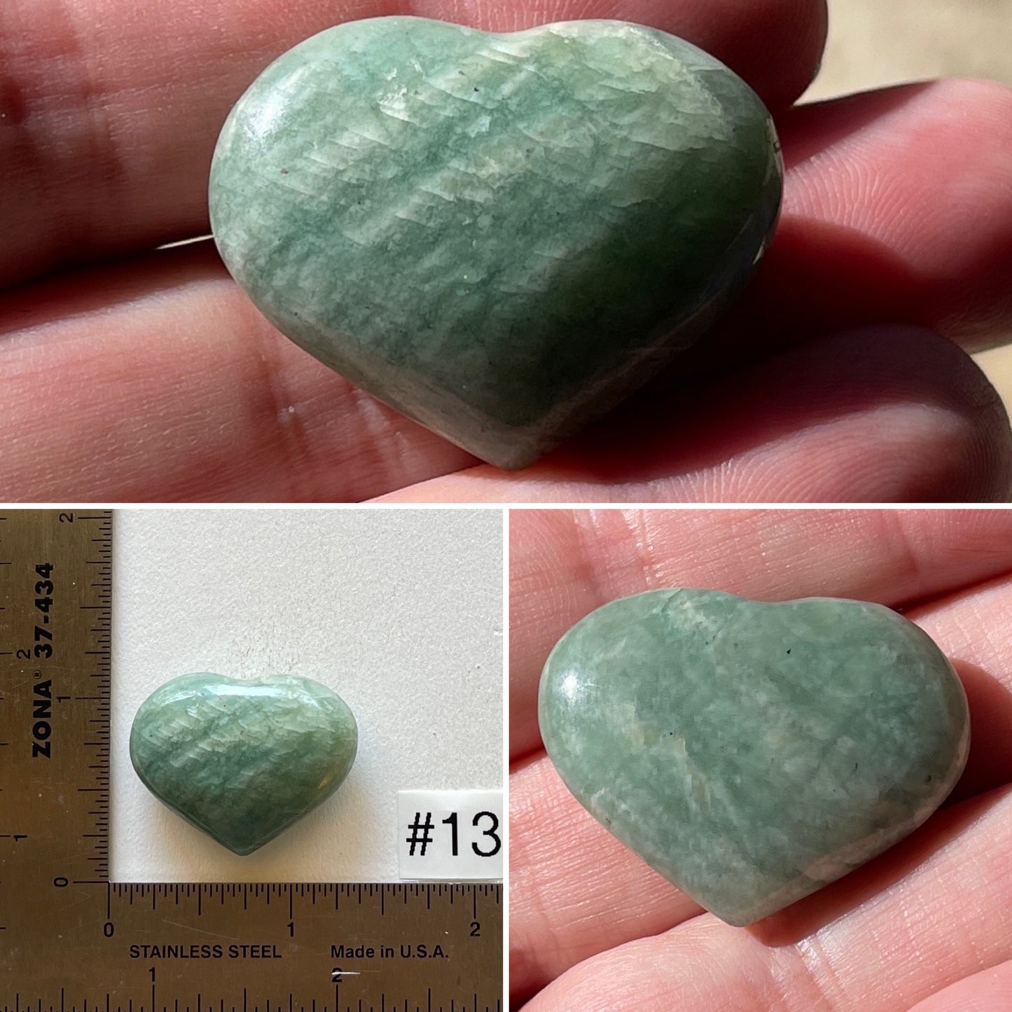 Amazonite Mini-Heart