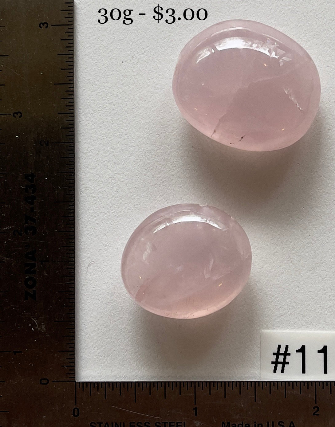 Rose Quartz Pocket Palmstone