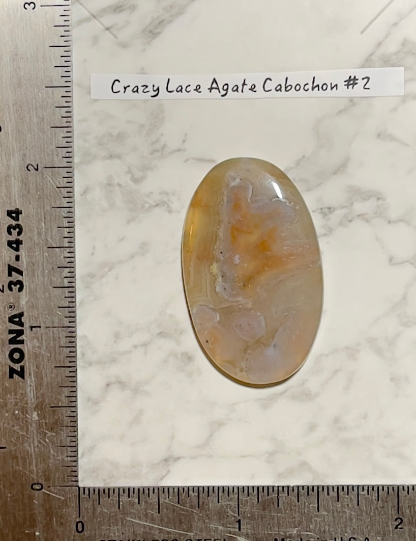 Crazy Lace Agate Cabochon