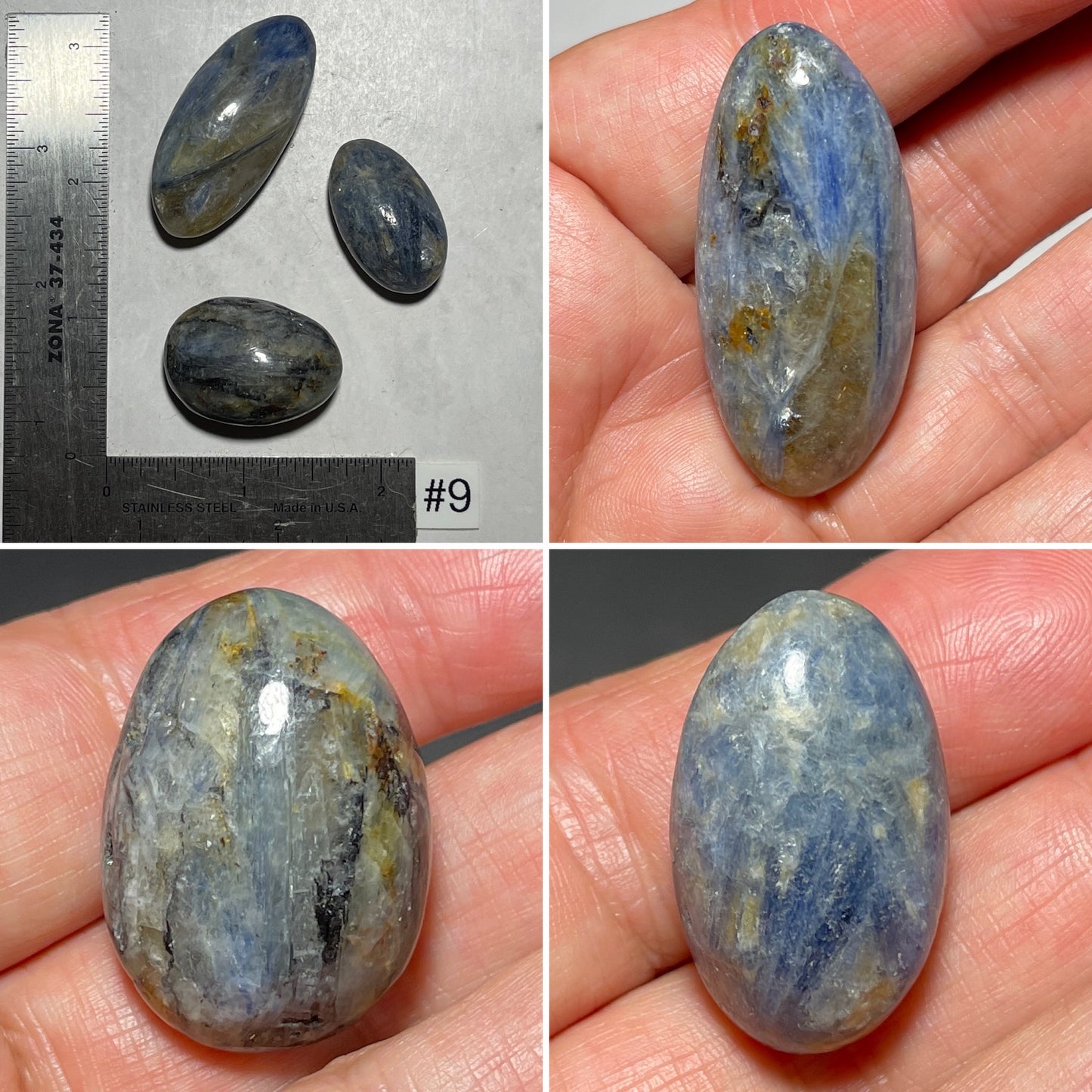 Blue Kyanite Tumbles