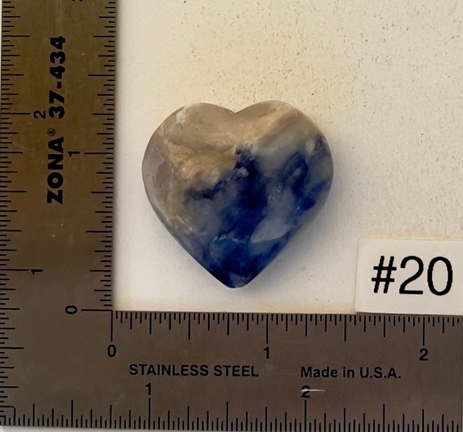 Afghanite Mini-Heart