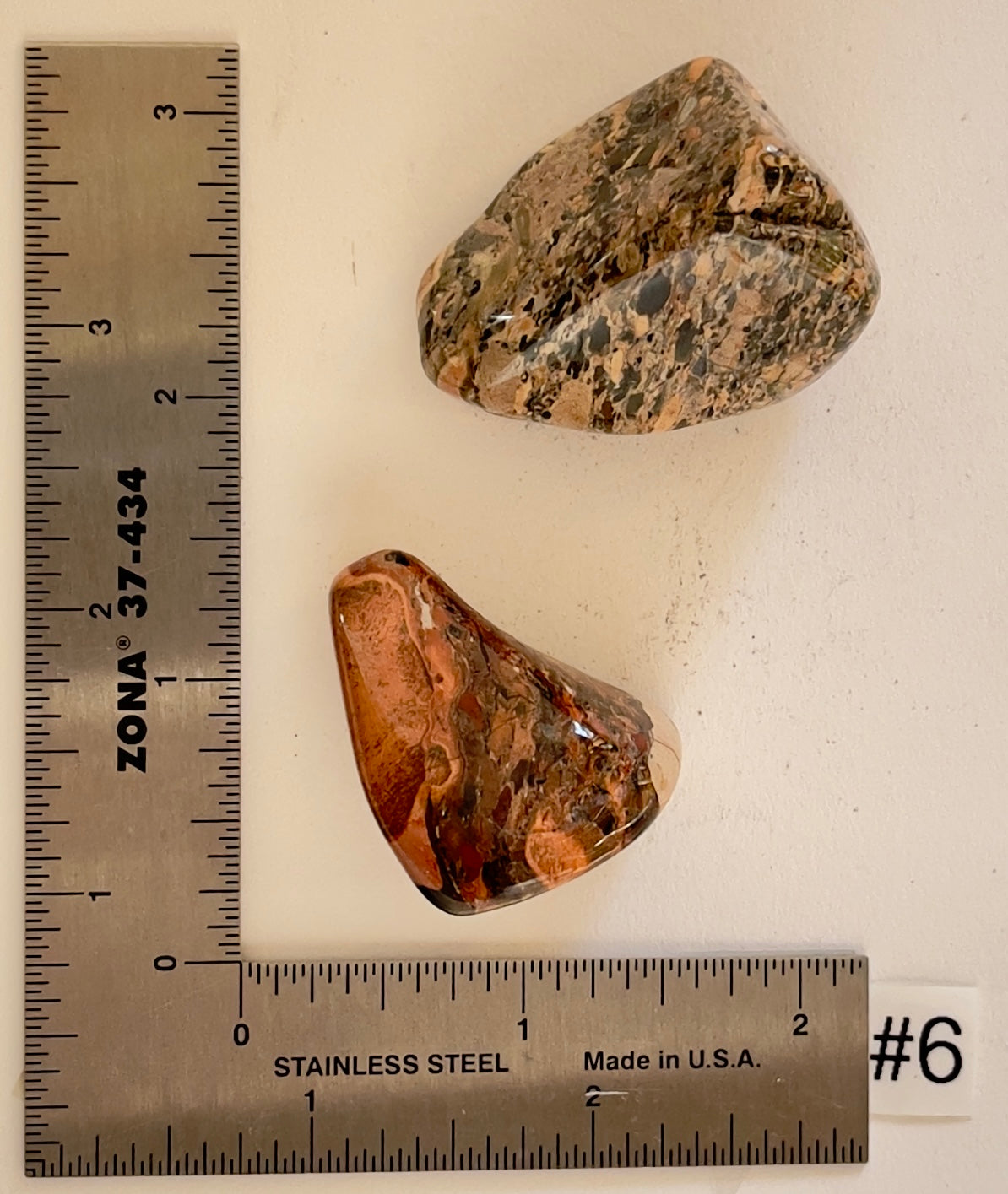 White Brecciated Jasper Tumbles