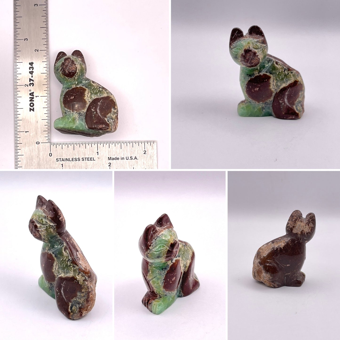 Australian Chrysoprase Hand Carved Animals