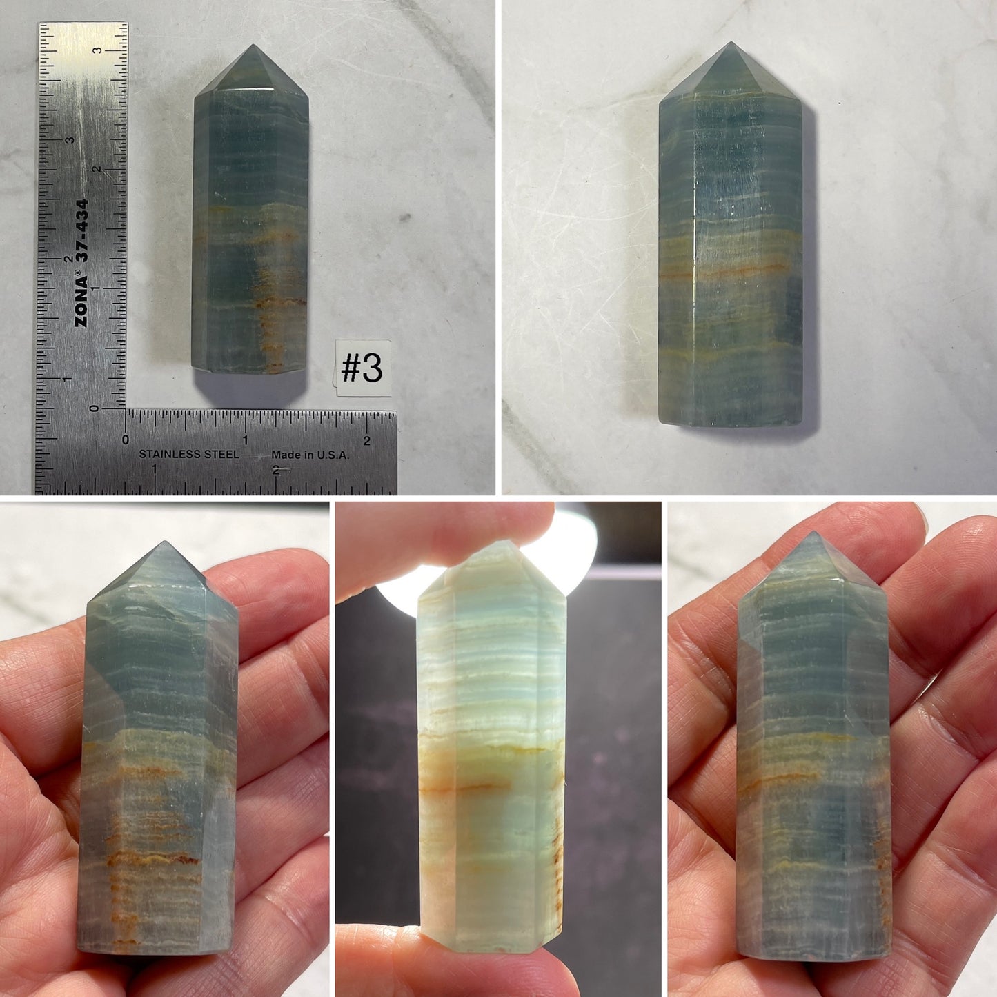 Lemurian Calcite Tower