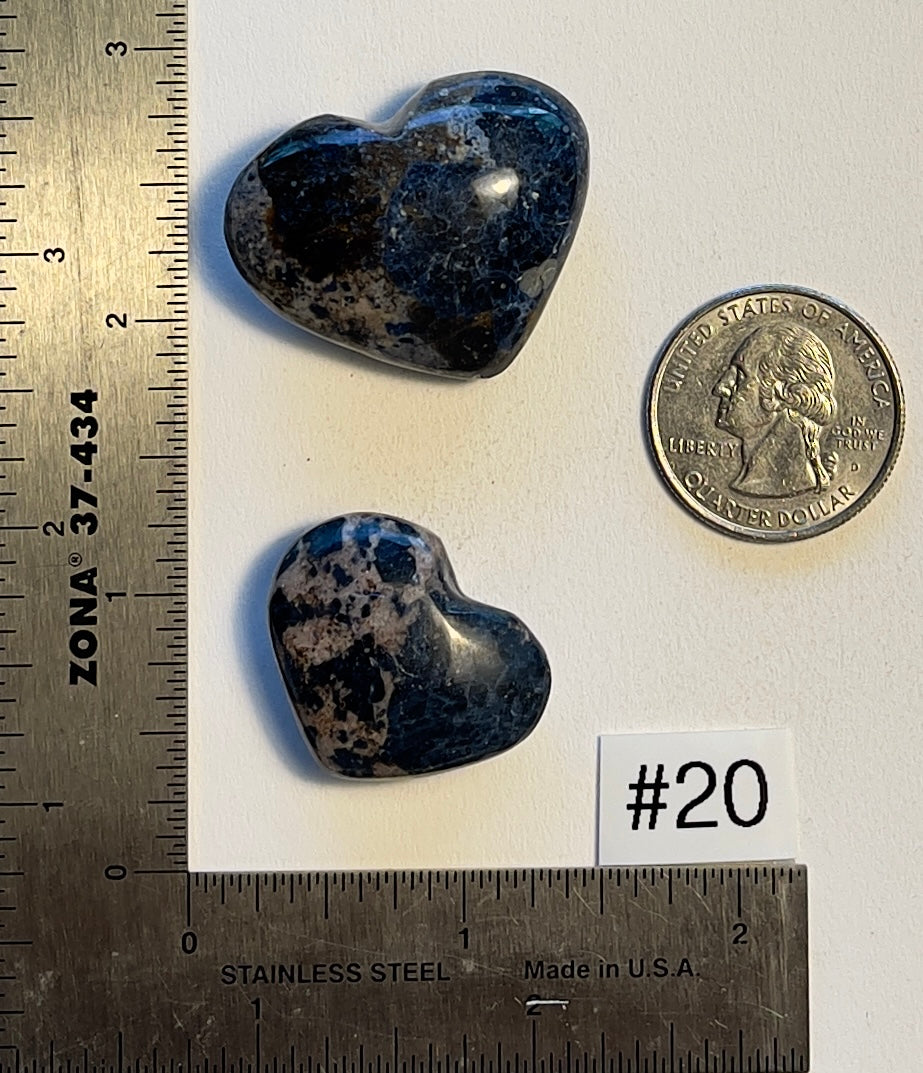 DuMortierite Mini-Heart