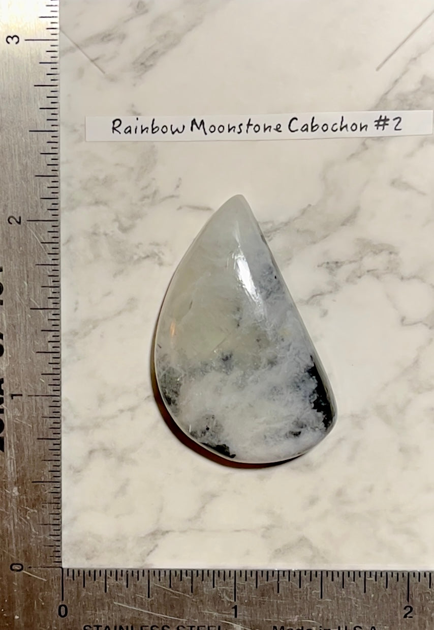 Rainbow Moonstone Cabochon